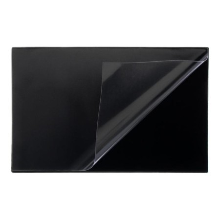Office table 38 × 59 cm, calligrata, with a transparent pocket, black-2