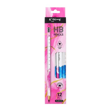 Pencil Chernographic NV with an eraser, ruler, Triangular Mix case-3