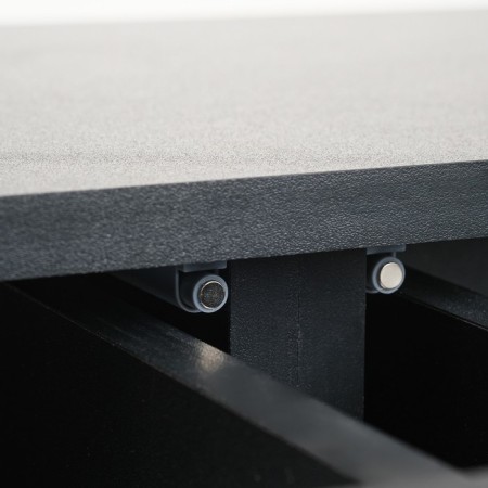 Overnight cabinet with drawers Damascus, 800x300x150, black-4
