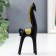Polystone souvenir "Black horse with a golden mane" 15x2.5x5 cm