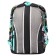 Youth backpack 43 x 29 x 18 cm, ergonomic back, Across 155, gray/turquoise 155-3
