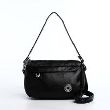 Bag Cross-Bodi with a zipper, black color