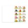 A set of stickers for kindergarten "Animals" 3 sets of 36 pieces