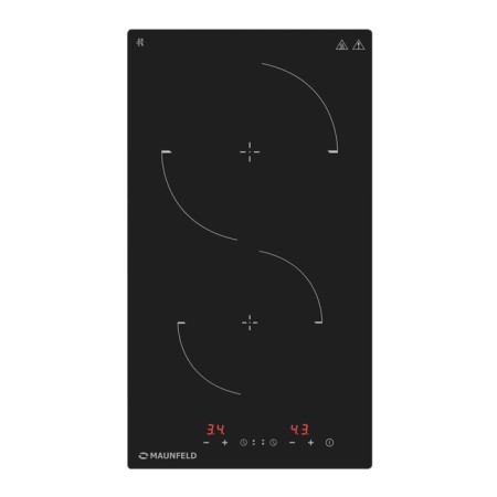 Maunfeld CVCE302EXBK, electric, 2 burners, sensor, black