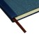 Organizer, A5, 128 sheets, a cage, the cover of the leatherette, with a knife, "patterns", blue