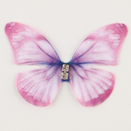 Decor for creativity "Butterfly", two -layer, set of 12 pcs., Size 1 pc. - 5 × 4 cm, purple color-2