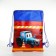 Back for shoes "Tractor" blue 30 x 40 cm