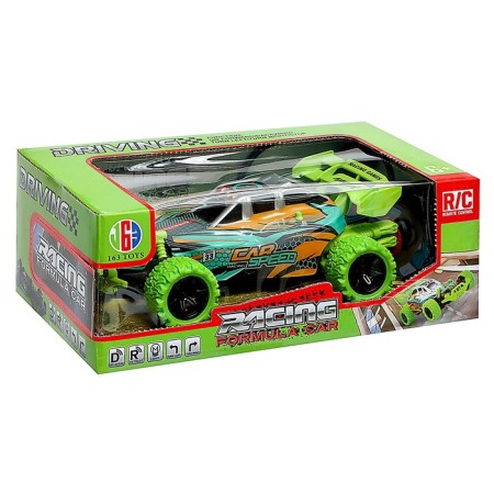 Radio -controlled "Formula" machine, light, with a battery, green color-7