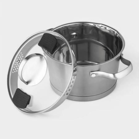 Stainless steel pan Magistro Hitech Steel, 4 L, D = 22 cm, h = 13 cm, induction-4