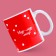 Ceramic mug "MUR", 320 ml, red color