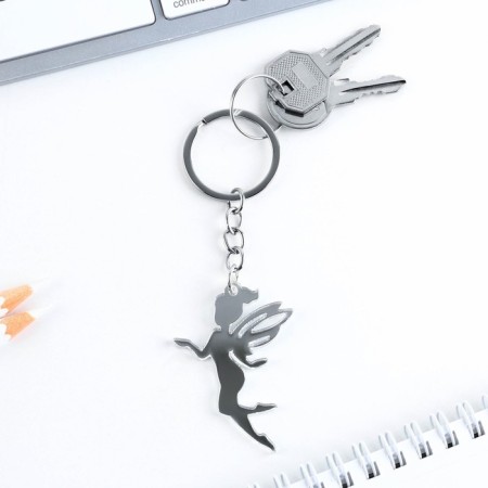 Key keychain Acrylic mirror "Fairy", 3.7 x 5.2 cm-2