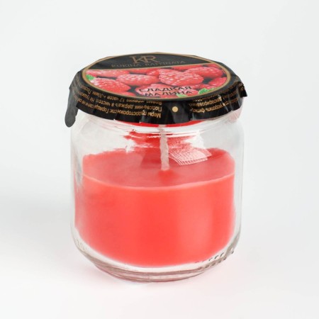 Aromatic candle in the jar "Sweet Raspberry"-6