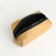 Lightning cosmetic bag, mustard color