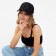Women's cap minku with shiny inserts black color, rr 56-58