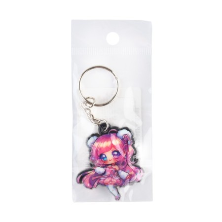 ANime key keychain, 4.3 x 4.6 cm-3