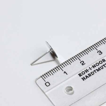 Fundamentals for a bubble, a platform of 10 mm, pair, cm-1110, (set 10 pcs.) Silver color-1