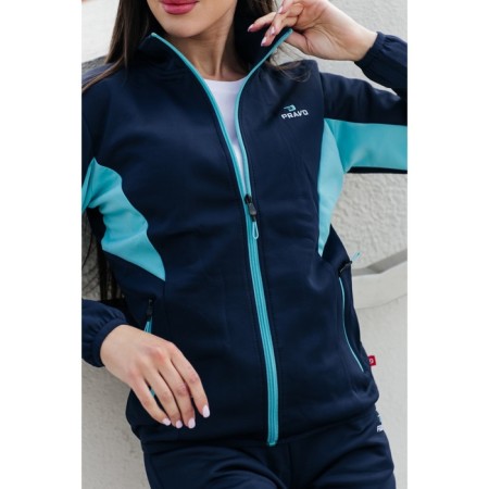 Sports Fomen's costume, size 48, dark blue color, turquoise-13