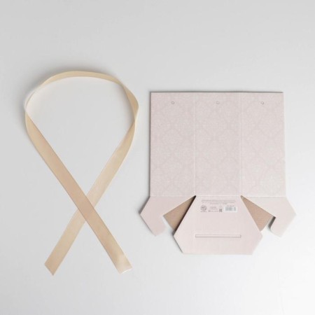 Box a gift folding hexagon "Classic pattern", 17 x 14.8 x 19.5 cm-2