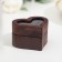 Casket for rings "heart", white pillow, dark tree