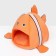 Animal house "Fish-Clown", 31 x 30 x 28 cm, orange