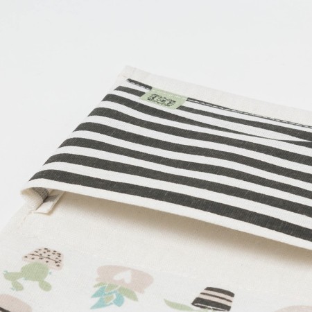 Textile pocket "Flower shop" 2 departments, 41x20 cm-5