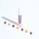 Puppy claws "Duet Antitsarapas" (20 pcs), size S, orange-violet
