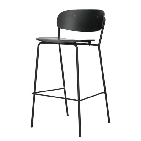 Barl stool TorFrid, 510 × 550 × 970 mm, black color