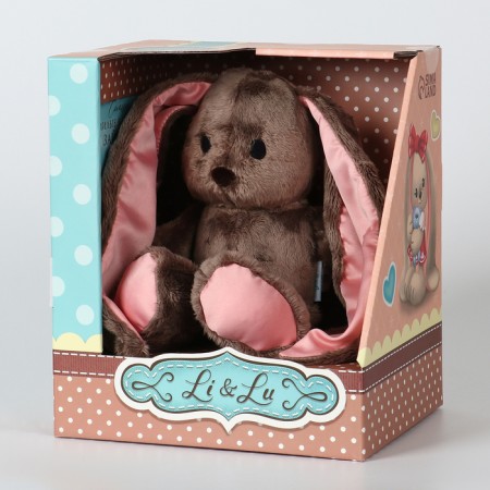 Soft toy "Bunny Li", with a book, girl-7