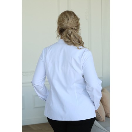 Female blouse, size 52, white color-6