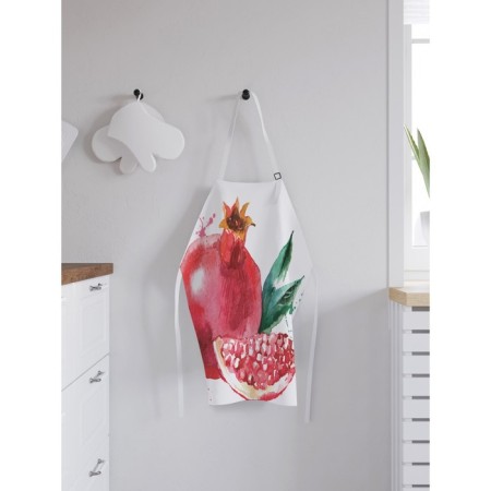 Apron kitchen with a photo print "Ripe grenades", adjustable, size OS-1