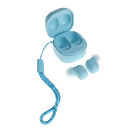 Wireless headphones Y6, TWS, vacuum, BT 5.3, 30/200 mAh, Type-C, suspension, blue