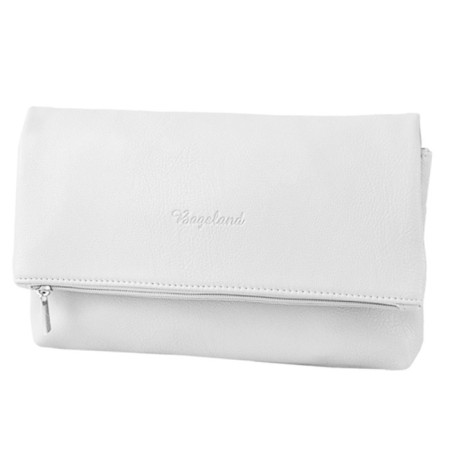 Women's bag B2743-15110, white color, artificial leather, 27x7x15 cm