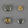 Installation buttons, delta, d = 15 mm, 40 pcs, with the installer, in the organizer, 11.8 × 8.1 × 2.3 cm, silver color