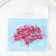 Suspension decorative for creativity glass "ball - pebbles" bright pink d = 1.6 cm set 10 pcs
