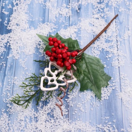 Decor "Winter Charm" Berries Christmas tree Greens 23 cm
