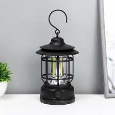 Night Light LED 5W USB AKB Dimmer Black 11.5x11.5x16.5 cm Risalux