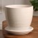 Flower pot "white silver" 1.4 liters