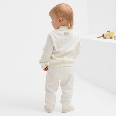 Kit for children (jumper, trousers) minku Ecrew color, height 68-74 cm-2