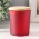 Bank for suppositories glass with a “red semi -water” lid 220 ml 7x7x8.4 cm