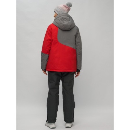 Ski suit female, size 52, red color-29