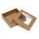 The box is folding, the lid is, with a window, craft, 20 x 20 x 6 cm