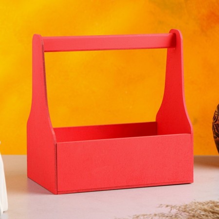 Kashpo wooden 20 × 12.5 × 20 cm stella mono, with a pen, pink give beautifully