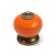 Handle button Dome Ceramics 003, ceramic, orange