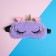 Mask for sleep "Unicorn", purple color