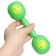 The rattle "Joy", the color is blue/green, I