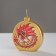 Candle "Dragon.Shar", 7.5x7.5 cm, golden