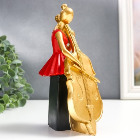 Polystone souvenir "Girl with Controlbus" MIX 20.5x10.5x9 cm-3