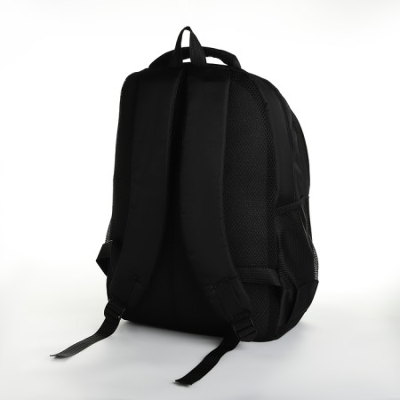 Youth backpack from lightning textiles, 5 pockets, black/gray color-3