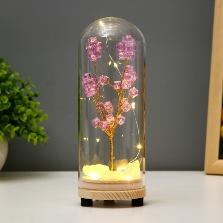 Network Sobe "Purple composition" LED from batteries 3xlr44 7x7x19 cm Risalux