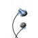 Hoco M75 headphones, wired, inserts, microphone, jack 3.5 mm, 1.2 m, blue